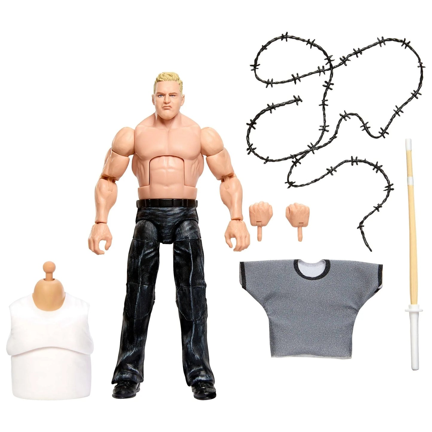 WWE Monday Night War Elite Collection Hardcore Hak Action Figure, Accessories & Build-a-Figure