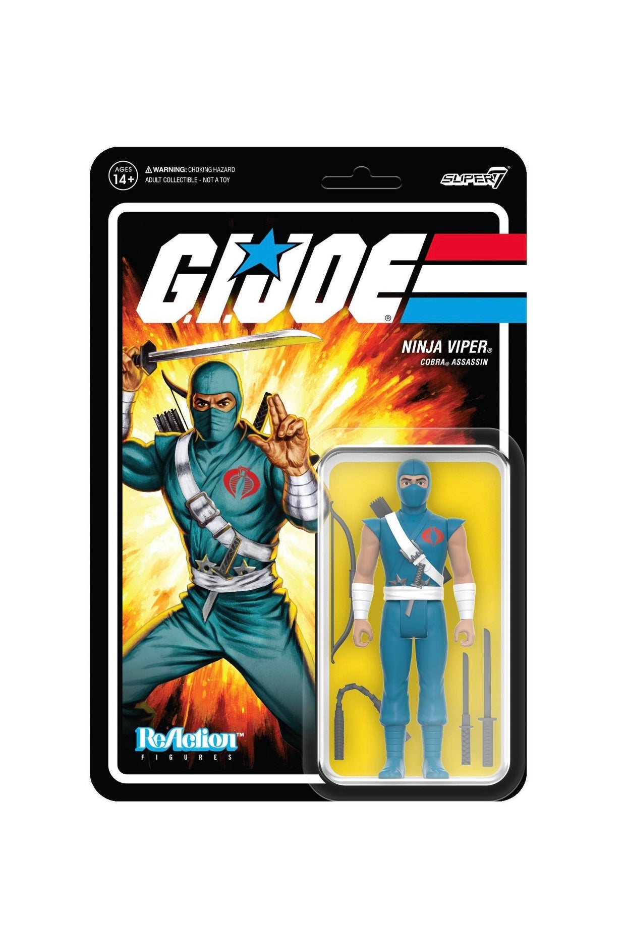 G.I.Joe Super 7 Reaction Ninja Viper Assassin Target Exclusive Action Figure