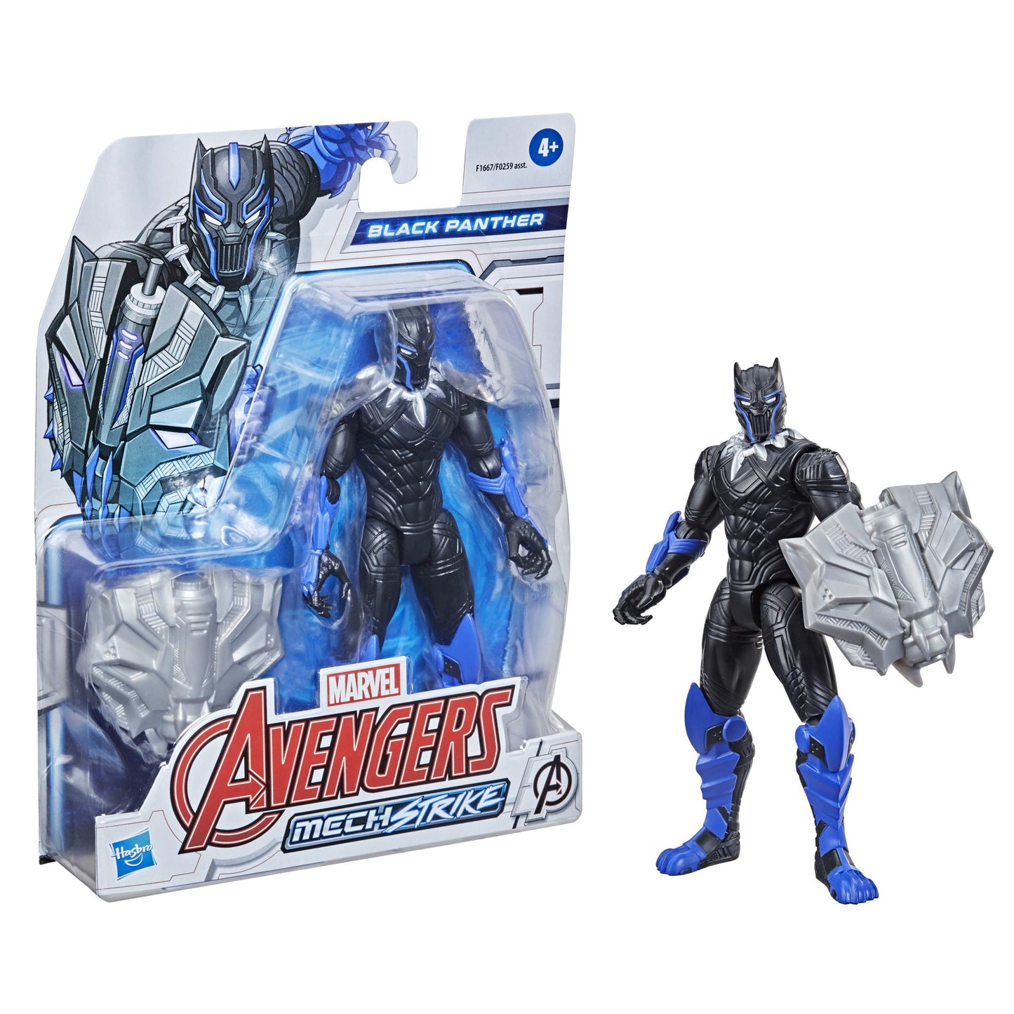 Marvel Avengers Mech Strike 6” Black Panther Action Figure