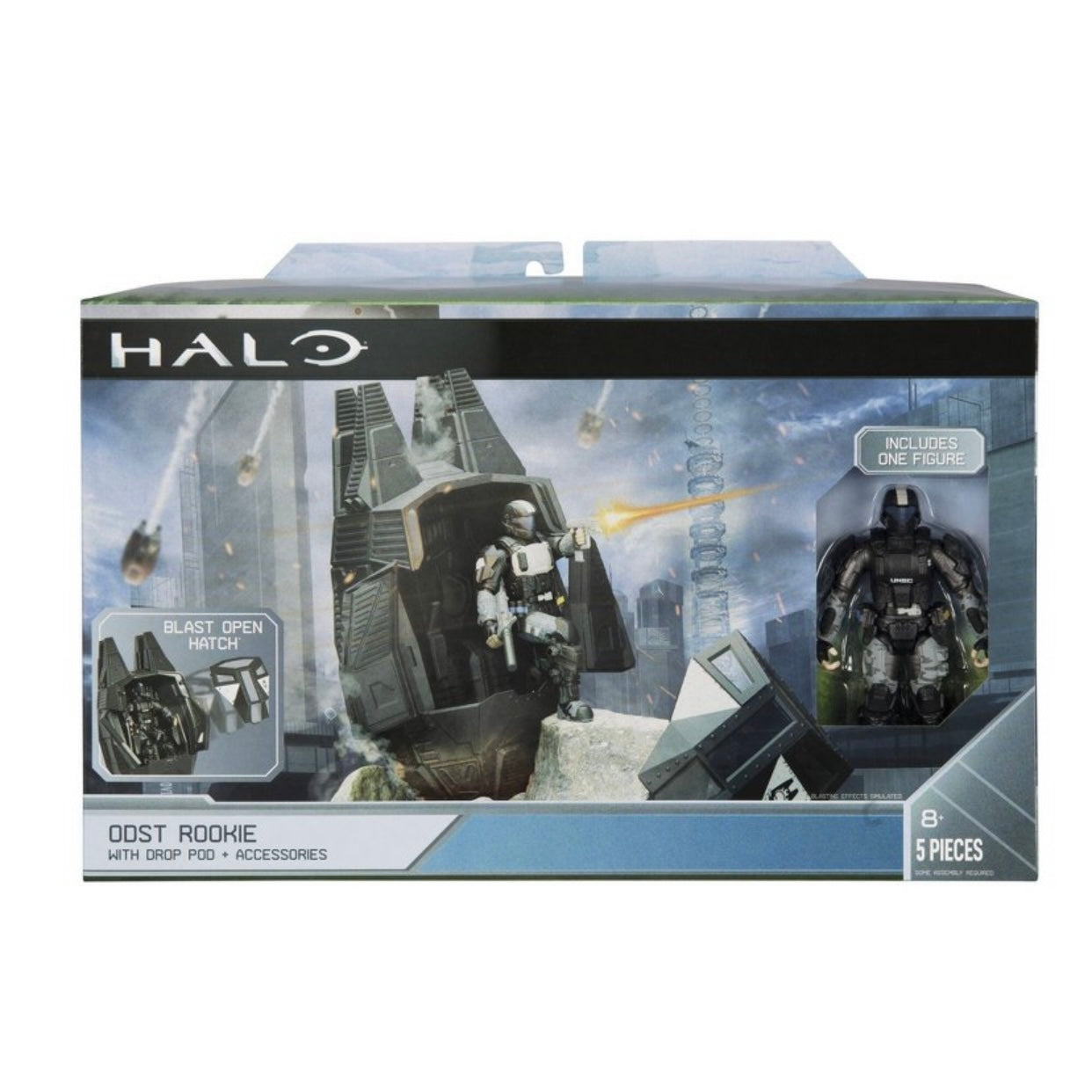 Halo 4 World of Halo Figure & Vehicle – ODST Drop Pod with Rookie