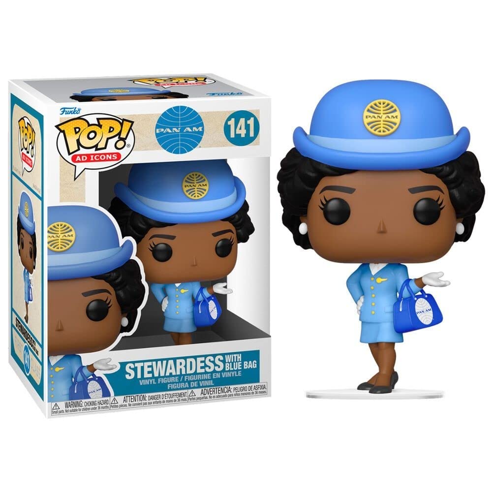 Funko Pop Pan Am Stewardess with Blue Bag Pop #141