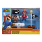 Super Mario World of Nintendo Super Mario 2-1/2” Cloud Diorama Action Figure Set