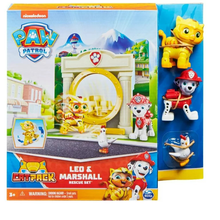 Paw Patrol Exclusive Cat Pack Leo & Marshall Rescue Set 2-Pack