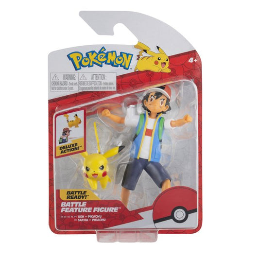 Pokémon Feature 4.5-Inch Battle Figure Ash & Pikachu