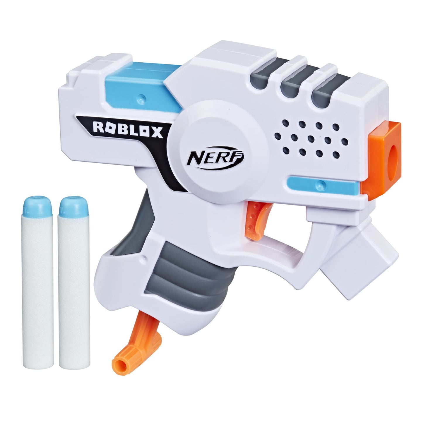 Nerf Roblox Strucid: Boom Strike Dart Blaster. Priming Handle. 2 Nerf Elite Darts