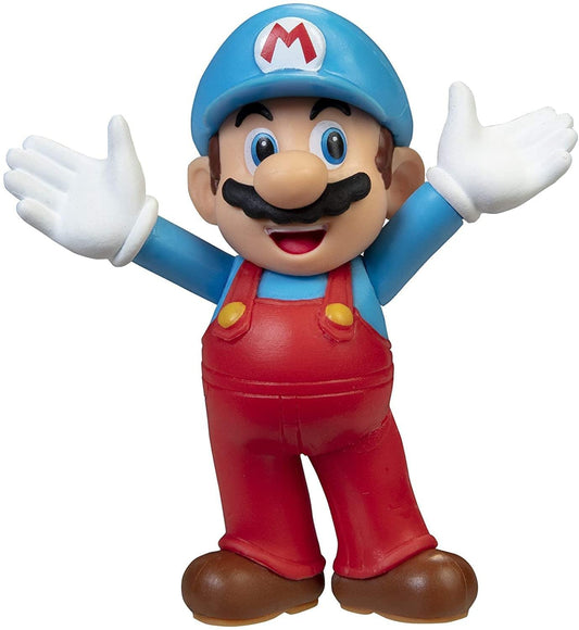 SUPER MARIO Action Figure 2.5 Inch Ice Open Arms Mario Collectible Figure