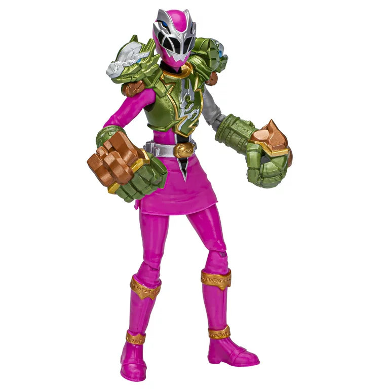 Power Rangers Dino Fury Smash Armor Pink Ranger, Action Figures