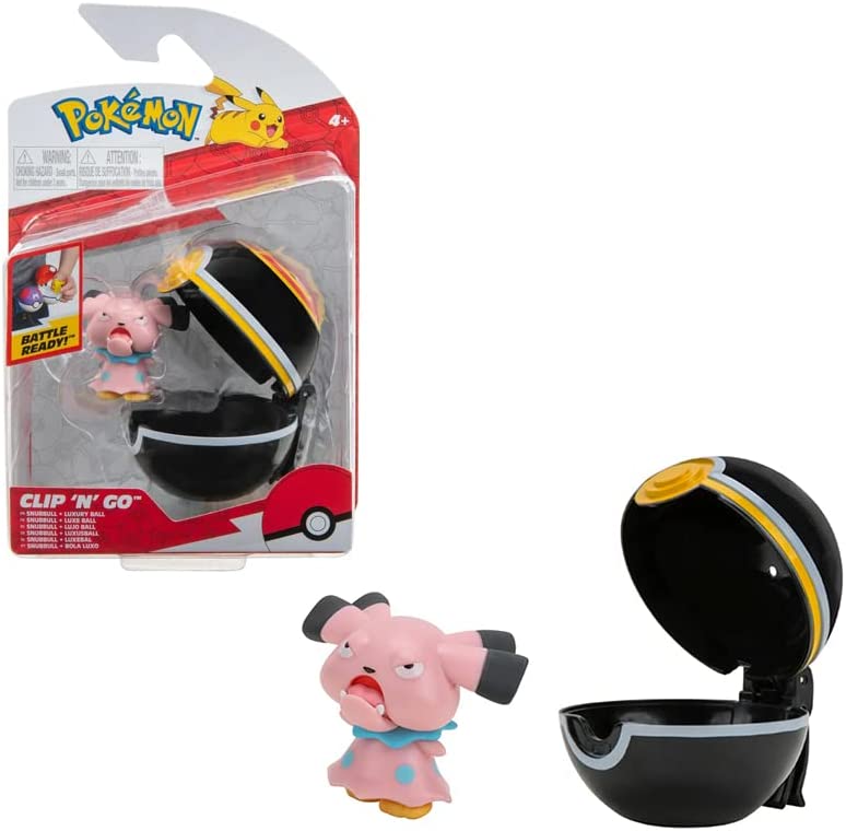 Pokémon Clip 'n' Go Snubbull Luxury Ball Battel Ready