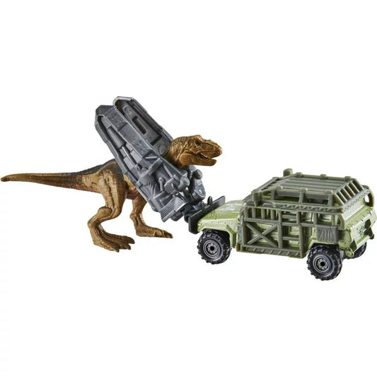 Jurassic World Dominion Tyranno-Hauler Matchbox Transporter Dino Figure