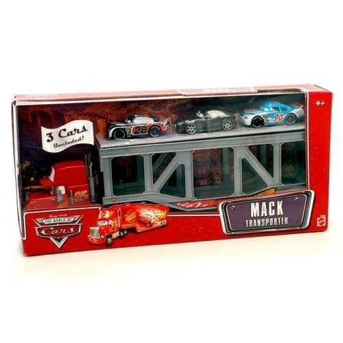 Disney Pixar Cars The World of Cars Mack Transporter Included 3 Die-Cast