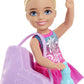 Barbie Chelsea Can Be Doll & Playset, Blonde Ice Skater Small Doll with Removable Outfit & 6 Career Accessories