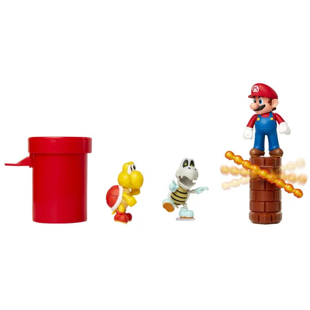 Super Mario Nintendo Dungeon 2-1/2” Multi-Pack Diorama Action Figure Set