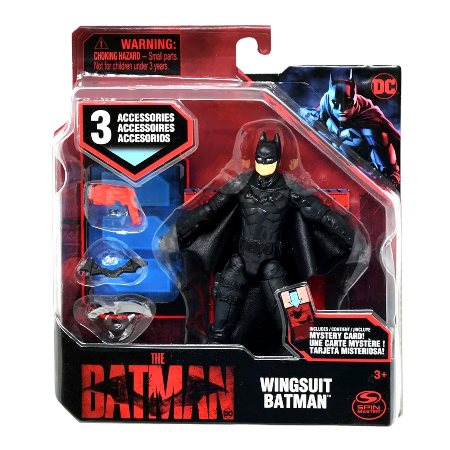 DC Comics Wingsuit Batman 4-inch Action Figure with 3 Accessories