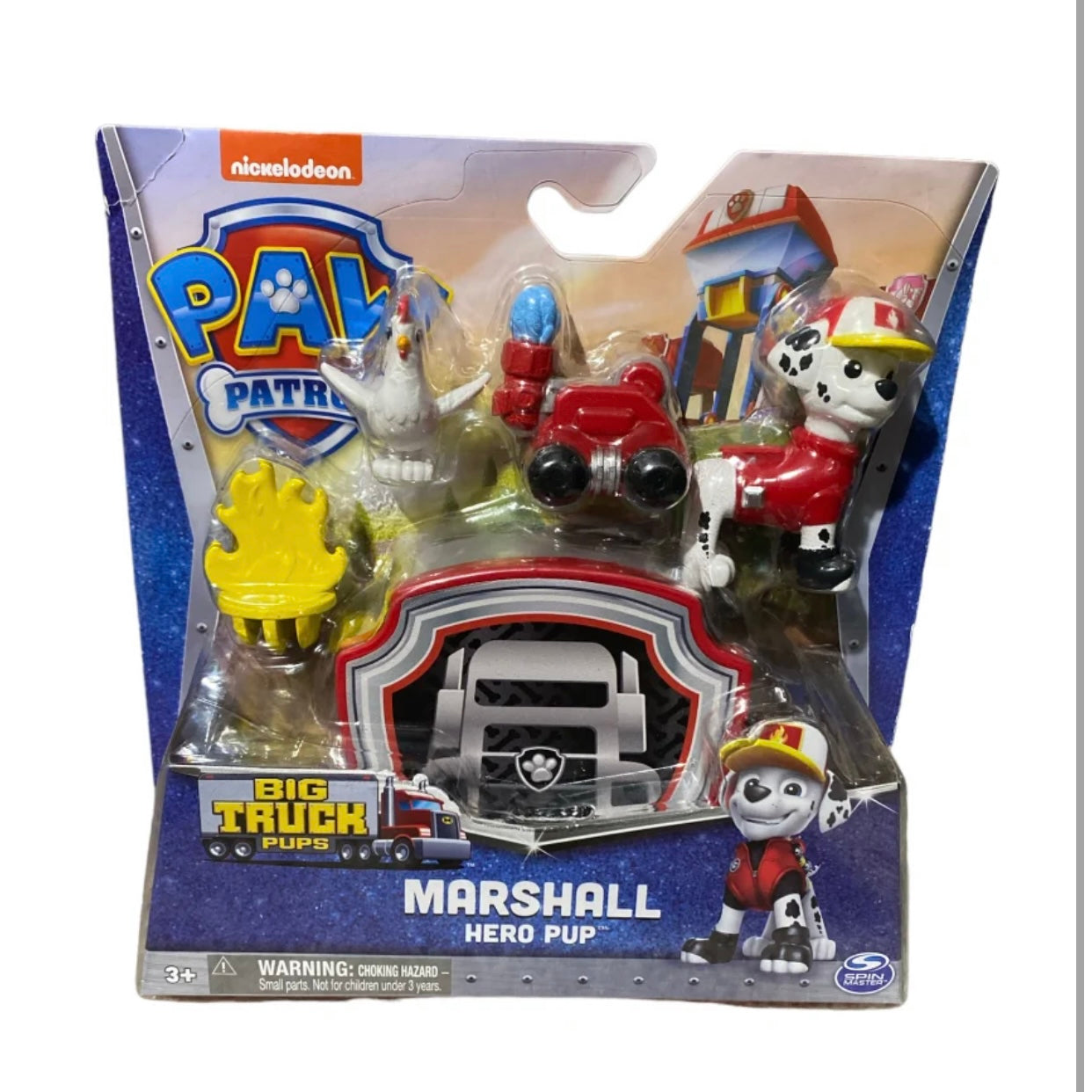 Paw Patrol Big Truck Pups Playset Hero Pup Marshall The Fire Fighter