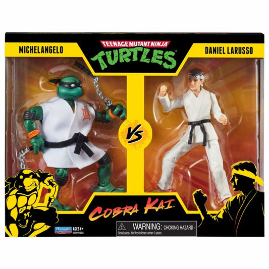 Teenage Mutant Ninja Turtles Michelangelo vs. Daniel LaRusso Action Figures 2-Pack