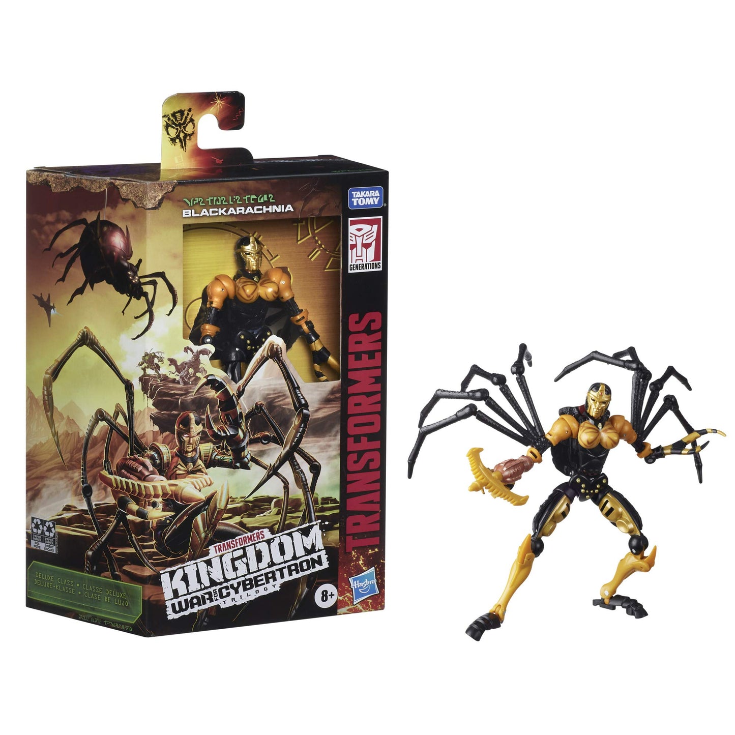 Transformers Generations War for Cybertron: Kingdom Deluxe WFC-K5 Blackarachnia Action Figure