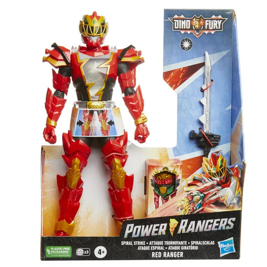 Power Rangers Dino Fury Spiral Strike Red Ranger Action Figure