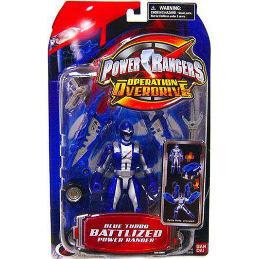 Power Rangers Operation Overdrive Blue Turbo Battlized Power Ranger Action Figure