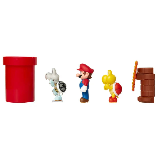 Super Mario Nintendo Dungeon 2-1/2” Multi-Pack Diorama Action Figure Set