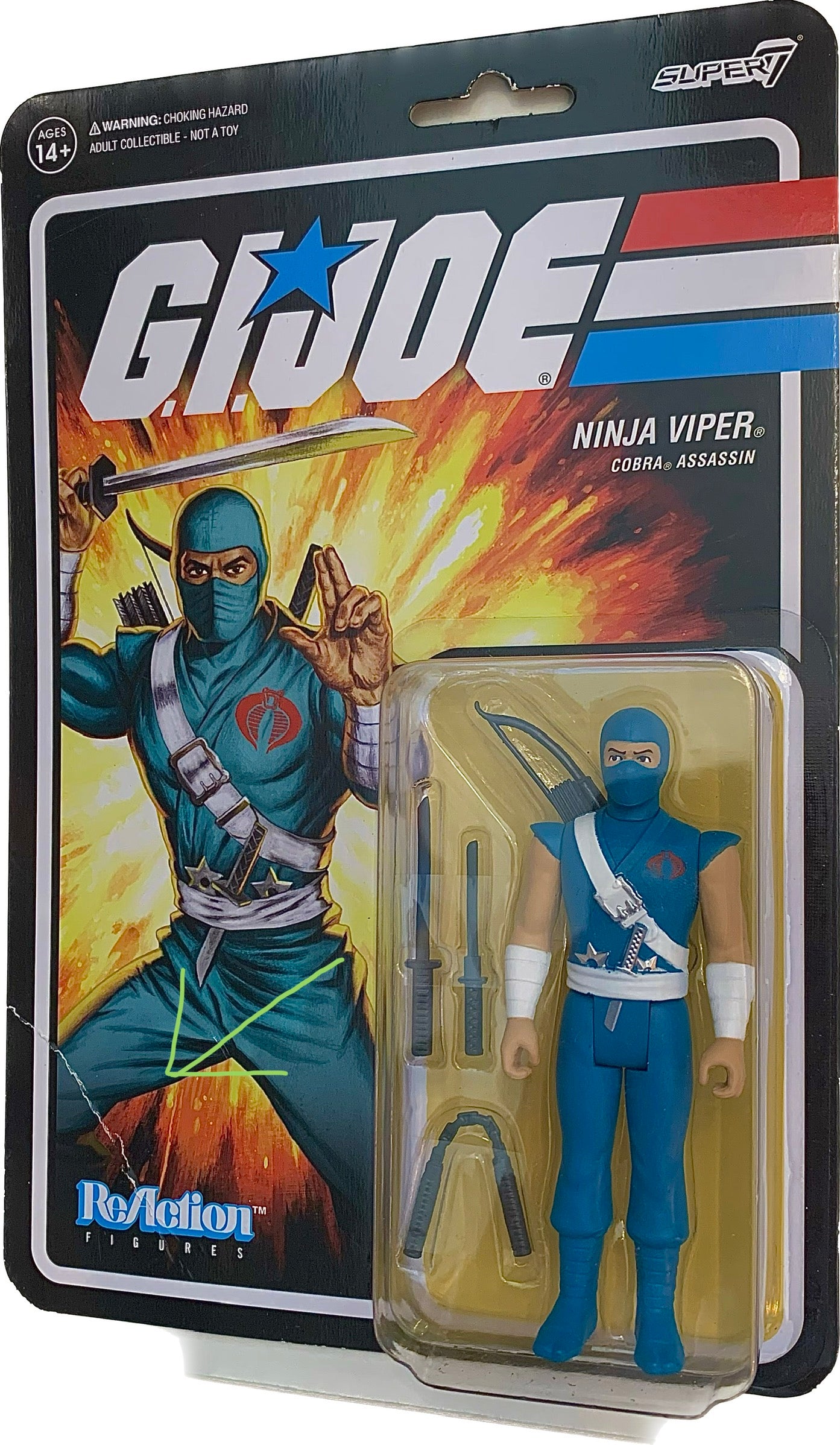 G.I.Joe Super 7 Reaction Ninja Viper Assassin Target Exclusive Action Figure