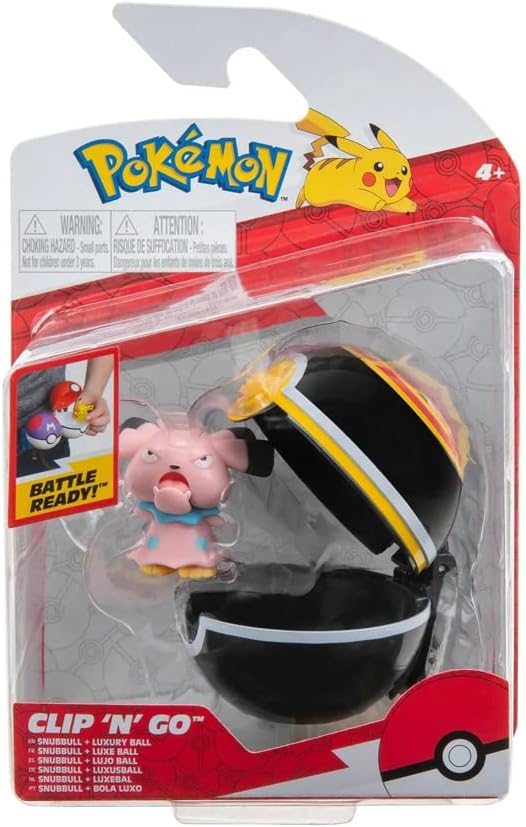 Pokémon Clip 'n' Go Snubbull Luxury Ball Battel Ready