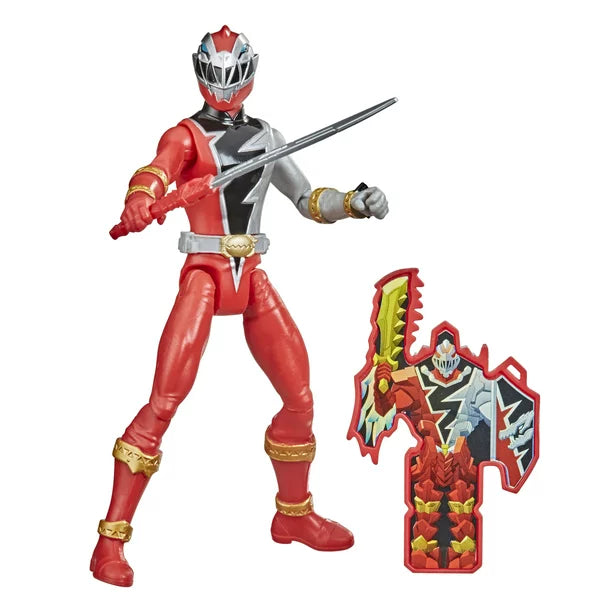 Power Rangers Dino Fury Red Ranger 6-Inch Action Figure with Dino Fury Key