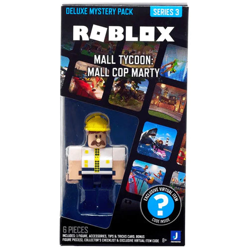 Roblox Deluxe Mystery Pack Series 3 Mall Tycoon: Mall Cop Marty Code Inside