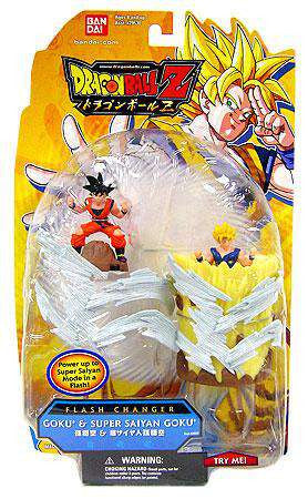 Dragon Ball Z Flash Changer Goku & Super Saiyan Goku Figure