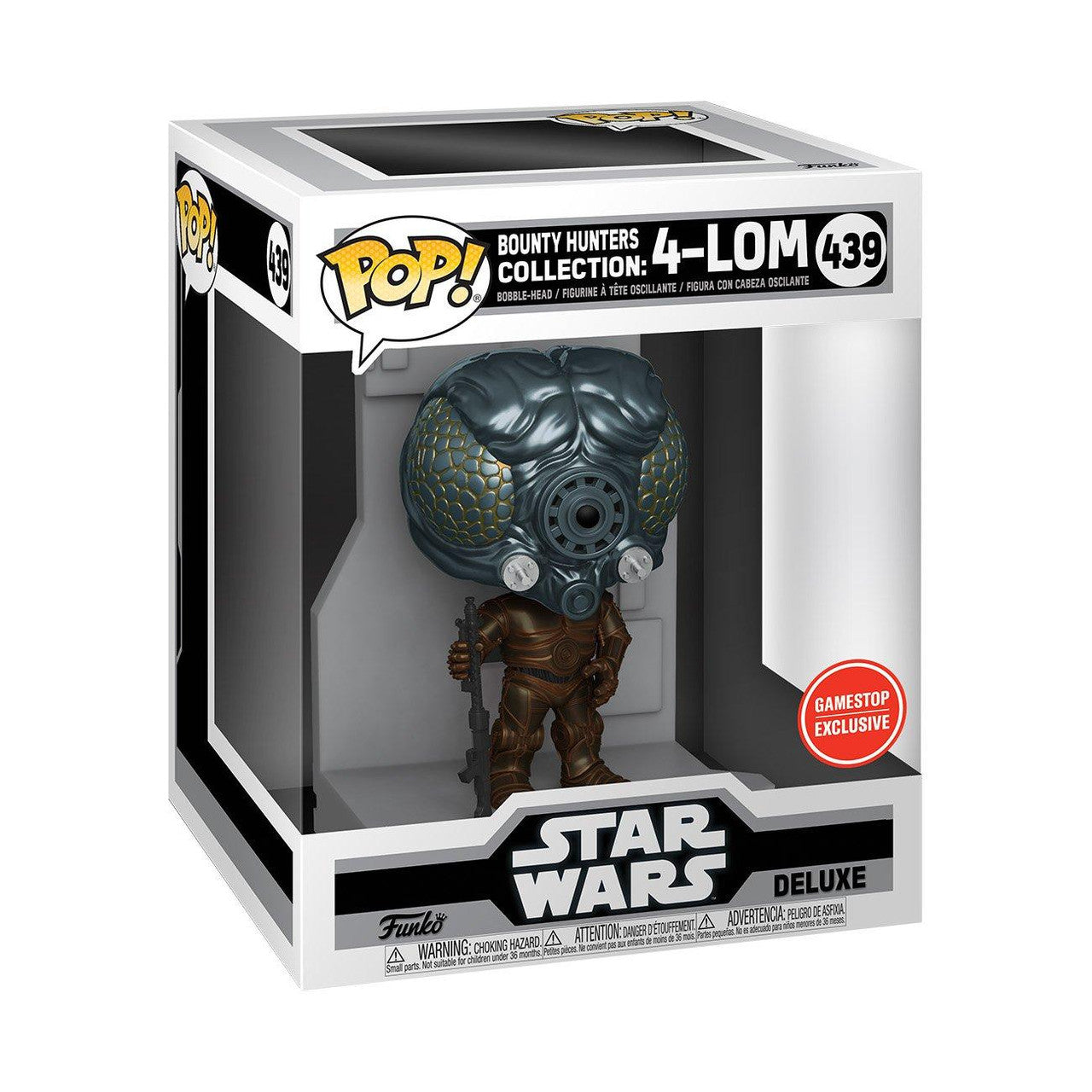 Funko POP Star Wars 4-LOM 439 Bounty Hunters Collection Deluxe Bobblehead 3.75-in Vinyl Figure