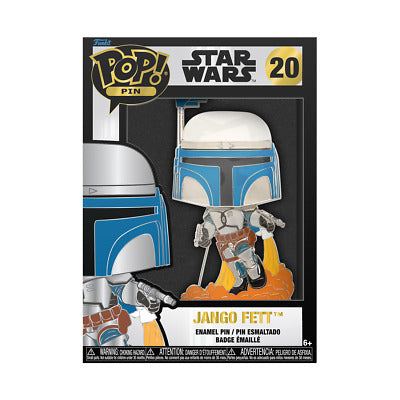 Funko POP! Pins: Star Wars - Jango Fett. Grey/Silver