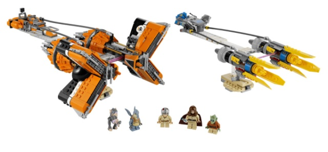 LEGO Star Wars Anakin Skywalker and Sebulbas Podracers #7962