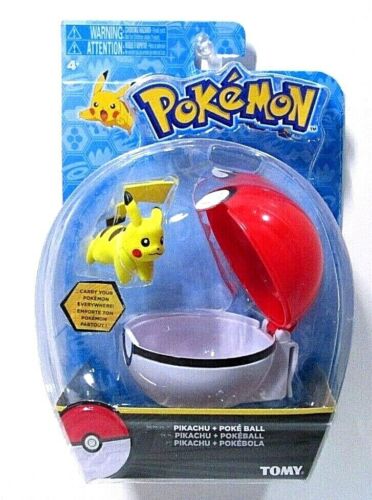 Pokemon Clip n Carry Pokeball Pikachu & Repeat Ball Figure Set