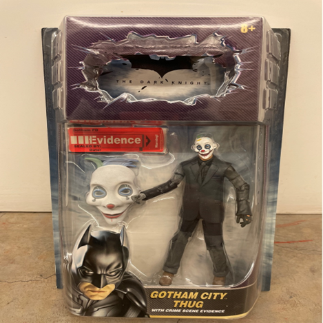 Batman Crime Scene Evidence Gotham City Thug (happy face) Action Figure [Happy Mask. Blue & Green Hair]