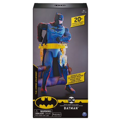 BATMAN:12-Inch Rapid Change Utility Belt BATMAN Deluxe Action Figure with Lights and Sounds