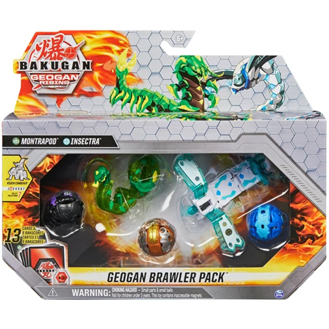Geogan Bug Bakugan Geogan Brawler 5-Pack. Exclusive Montrapod and Insectra Geogan ...