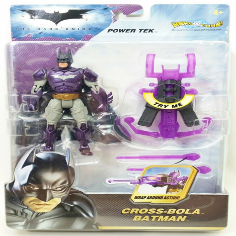 The Dark Knight Cross-Bola Batman Action Figure Power Tek DC Hero Zone M5064