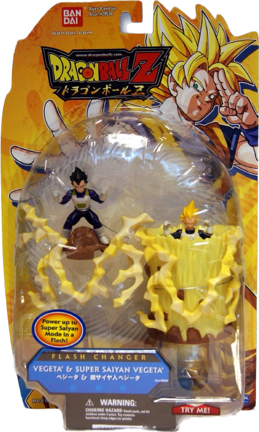 Dragon Ball Z Flash Changer Vegeta & Super Saiyan Vegeta Figure