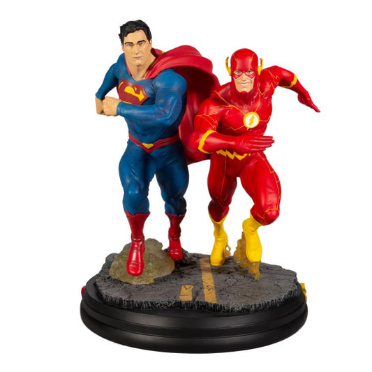 McFarlane Toys DC Direct Designer Series Superman VS The Flash Racing 1:8 Scale Statue