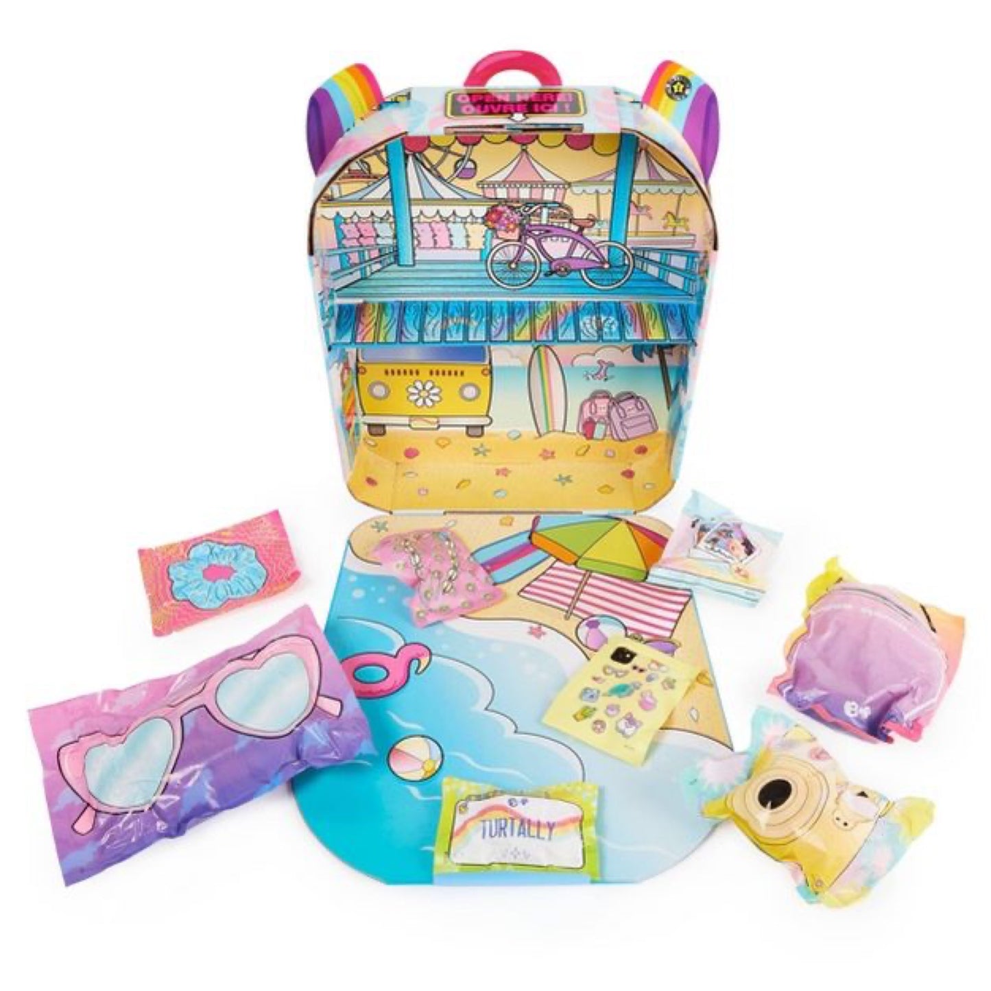 B Pack Deluxe Reina Reef Collectible Doll and Playset with 11 Surprises