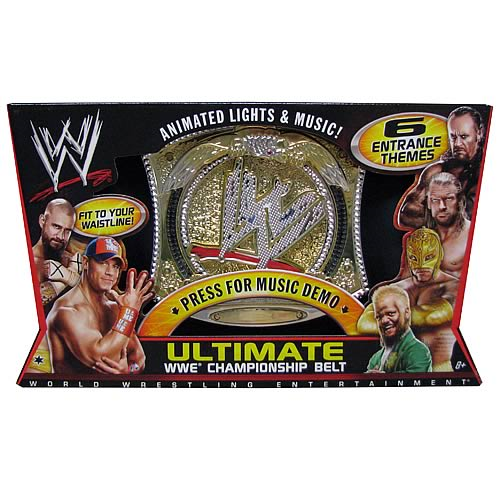 Mattel Wrestling Ultimate WWE Championship Spinning Belt w/ Real Entrance Music