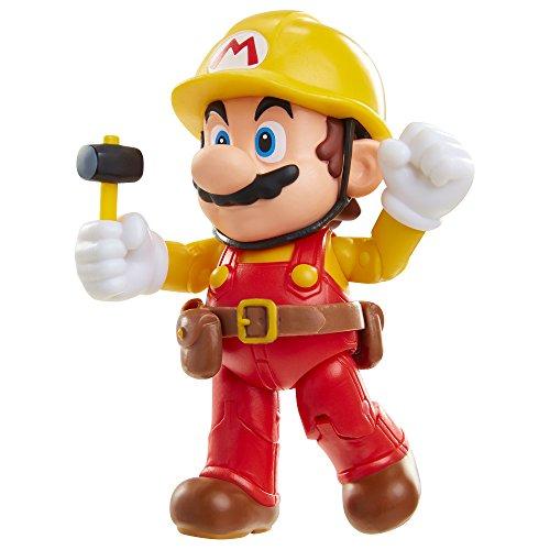 JAKKS Pacific Super Mario Action Figure: BUILDER MARIO with Utility Belt