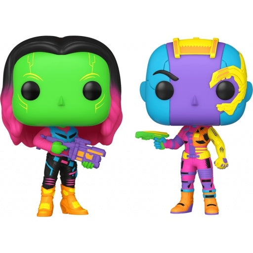 Guardians of the Galaxy: Vol. 2 - Gamora & Nebula Black Light Pop! Vinyl, 2 Pack