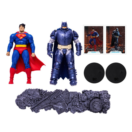 McFarlane Toys DC Multiverse Batman: The Dark Knight Returns Superman vs. Armored Batman Action Figure Set