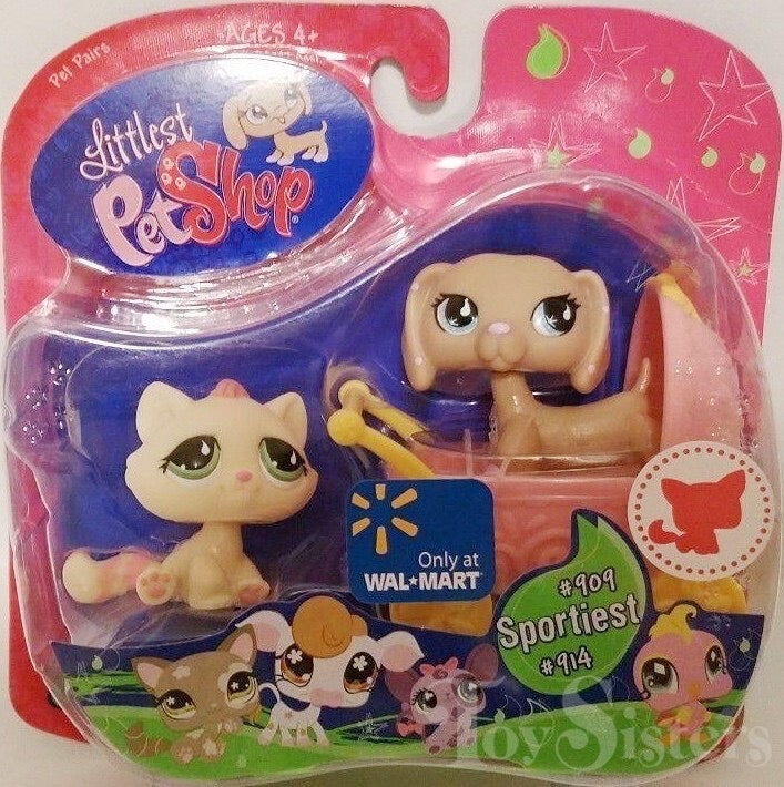 Littlest Pet Shop Sportiest Walmart Exclusive Toy Figure Set #909/914