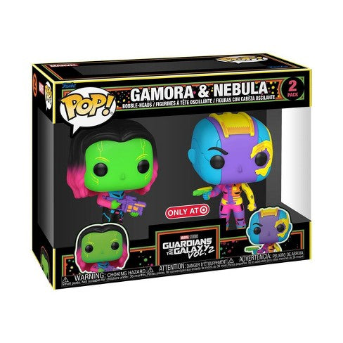 Guardians of the Galaxy: Vol. 2 - Gamora & Nebula Black Light Pop! Vinyl, 2 Pack