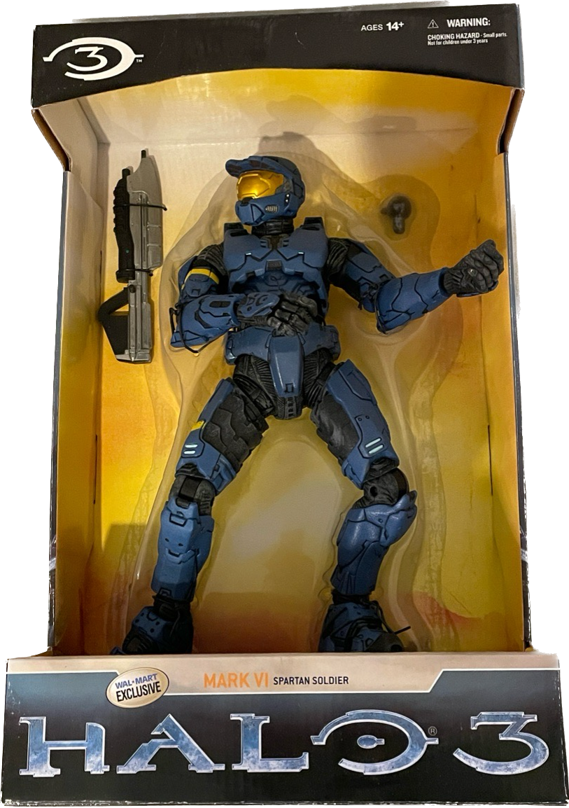 Halo 3 Deluxe Blue Mark VI Spartan Soldier Exclusive 12 Inch Action Figure