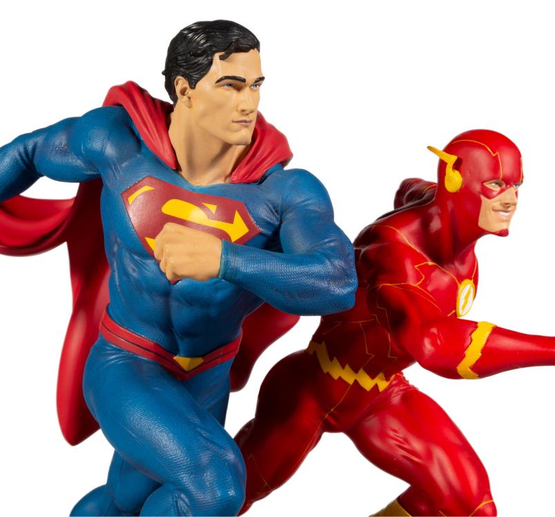 McFarlane Toys DC Direct Designer Series Superman VS The Flash Racing 1:8 Scale Statue