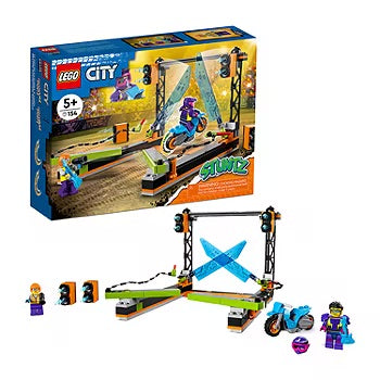 LEGO 60340 City Stuntz The Blade Stunt Challenge Set with Flywheel-Powered Toy Motorbike and 2 Racer Minifigures