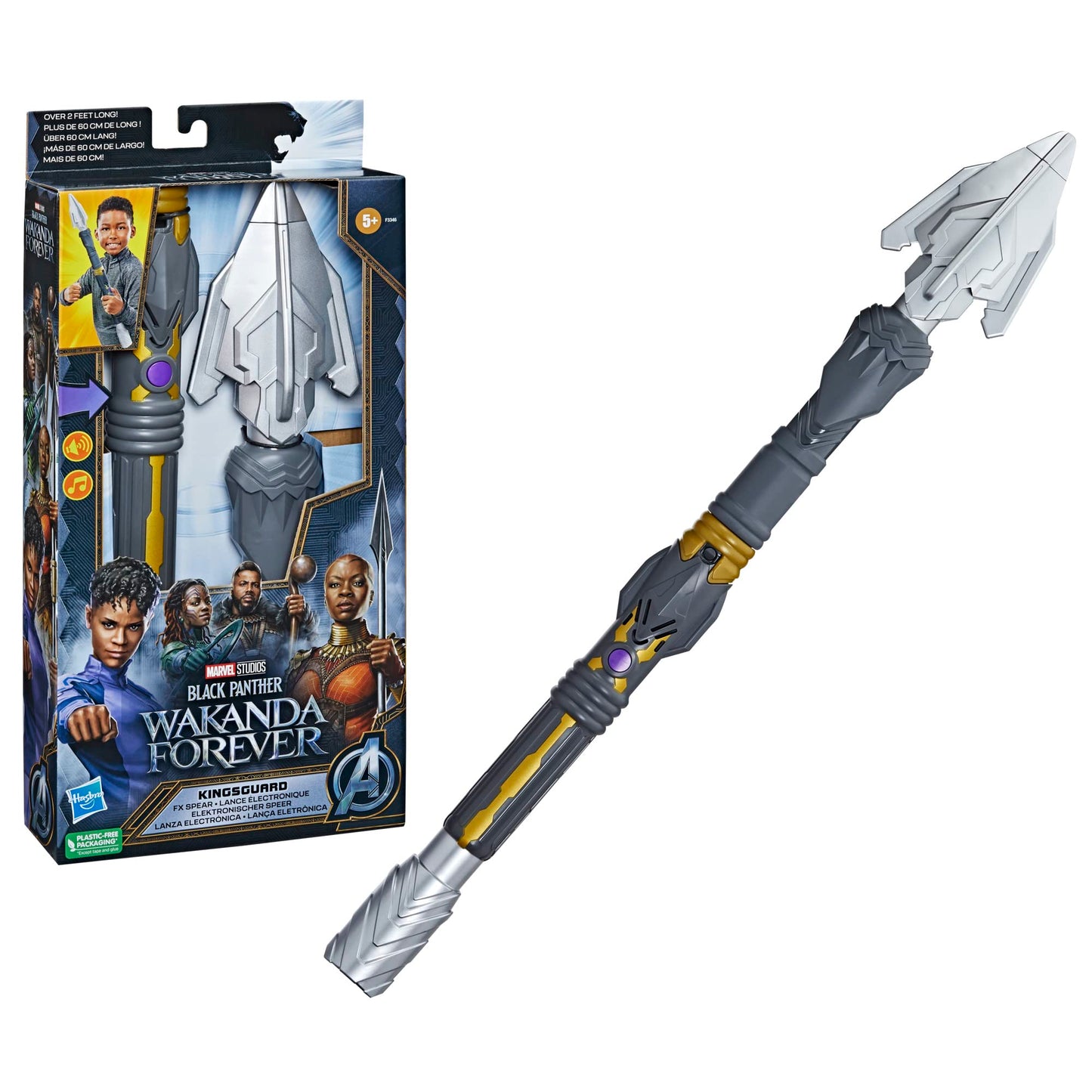 Marvel Studios’ Black Panther: Wakanda Forever Kingsguard FX Spear Electronic Toy