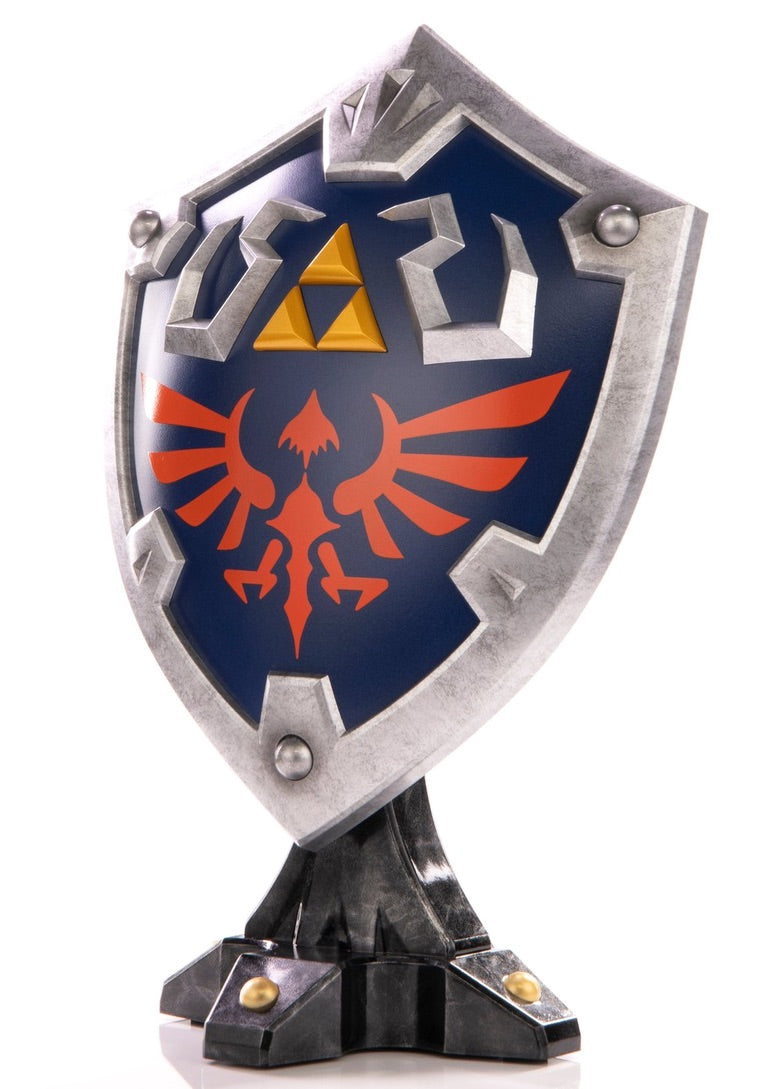 First 4 Figures The Legend of Zelda: Breath of the Wild Hylian Shield 11.5-in Statue with Magnetic Base Standard Edition GameStop Exclusive